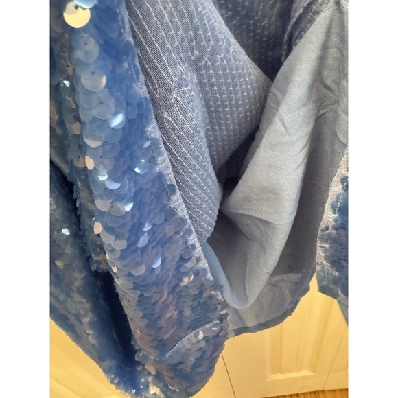 STAUD Casey Sequined Strapless Gown - Cornflower Blue - Size 6 NWT - Picture 6 of 10